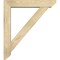 Ekena Millwork Traditional Slat Rough Sawn Bracket w/ Offset Brace, Douglas Fir, 6"W x 30"D x 34"H BKT0604X30X34TRA06RDF - alternate 3